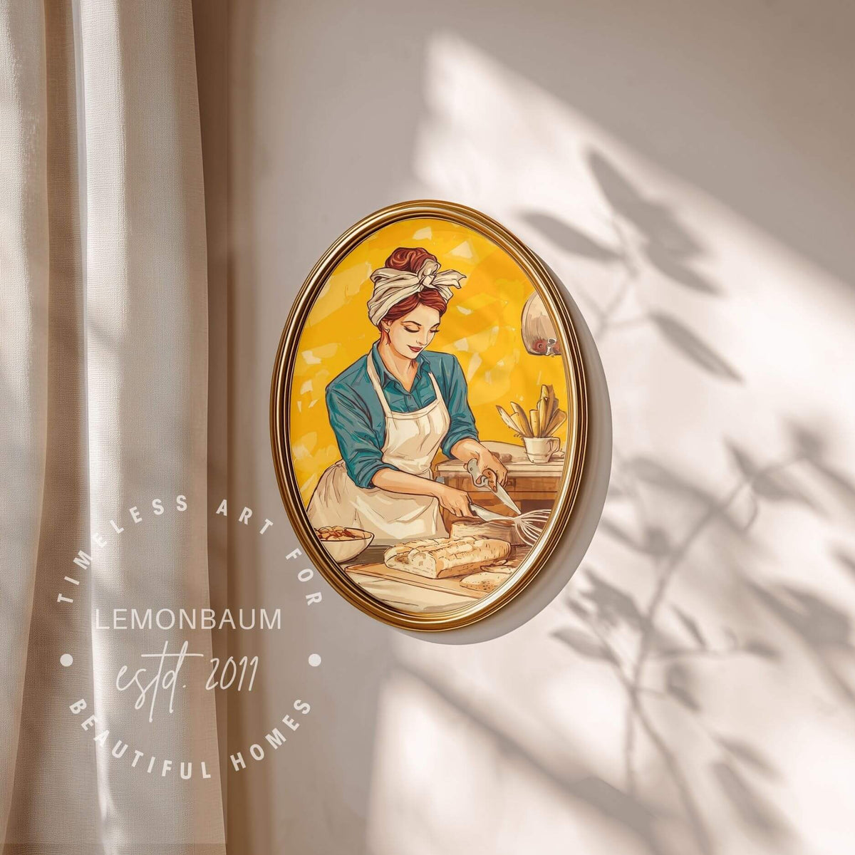 The Joy of Baking Poster | Retro Kitchen Wall Art & Baker Print