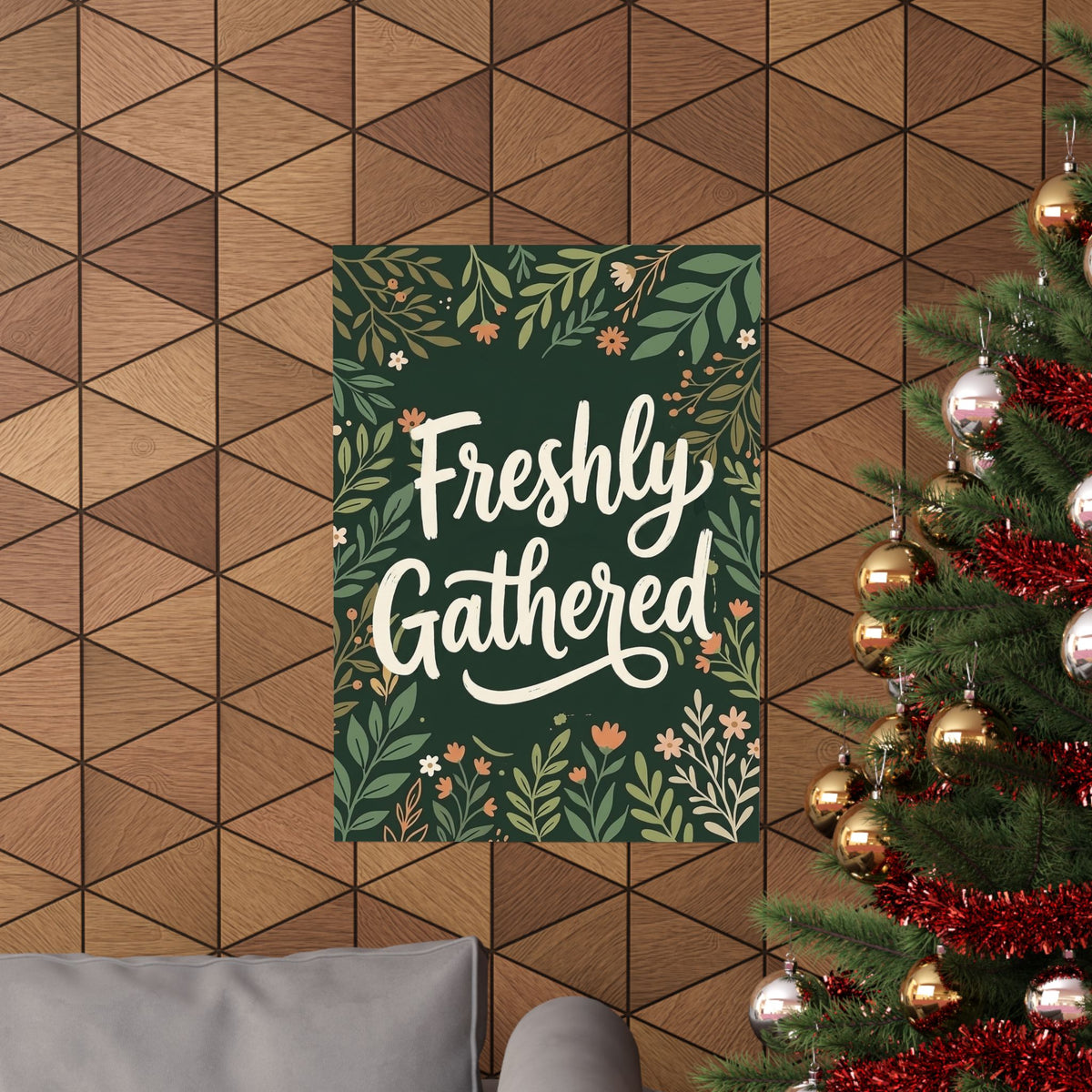 Copy of Copy of Copy of Modern Art Lady with Marigolds Matte Vertical Poster | Vintage Floral Portrait