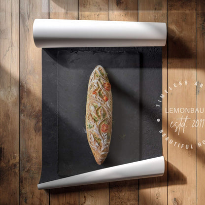 Brot-Wandkunst – Rustikales Bäckerei-Küchenposter