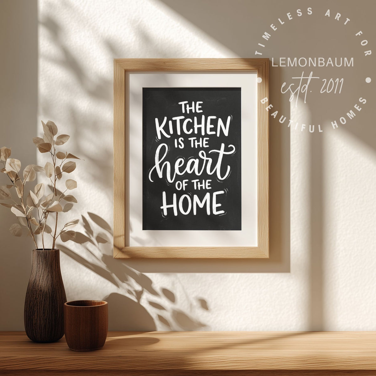 Die Küche ist das Herz des Hauses – Küchen-Wandkunst – Poster