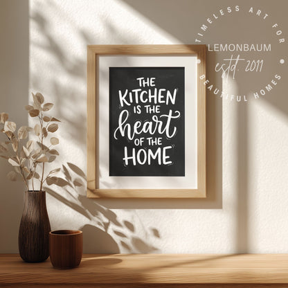Die Küche ist das Herz des Hauses – Küchen-Wandkunst – Poster