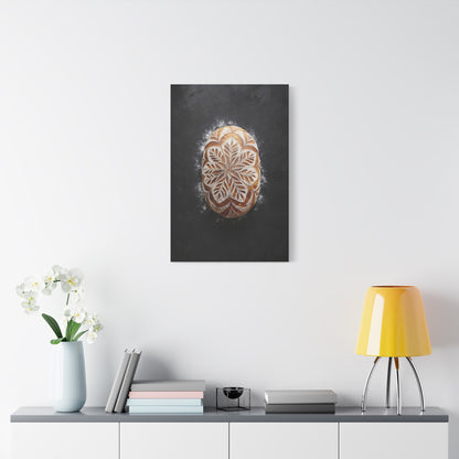 Copy of Copy of Vintage Art Nouveau Woman Canvas Print — Floral Portrait Matte Stretched Wall Art