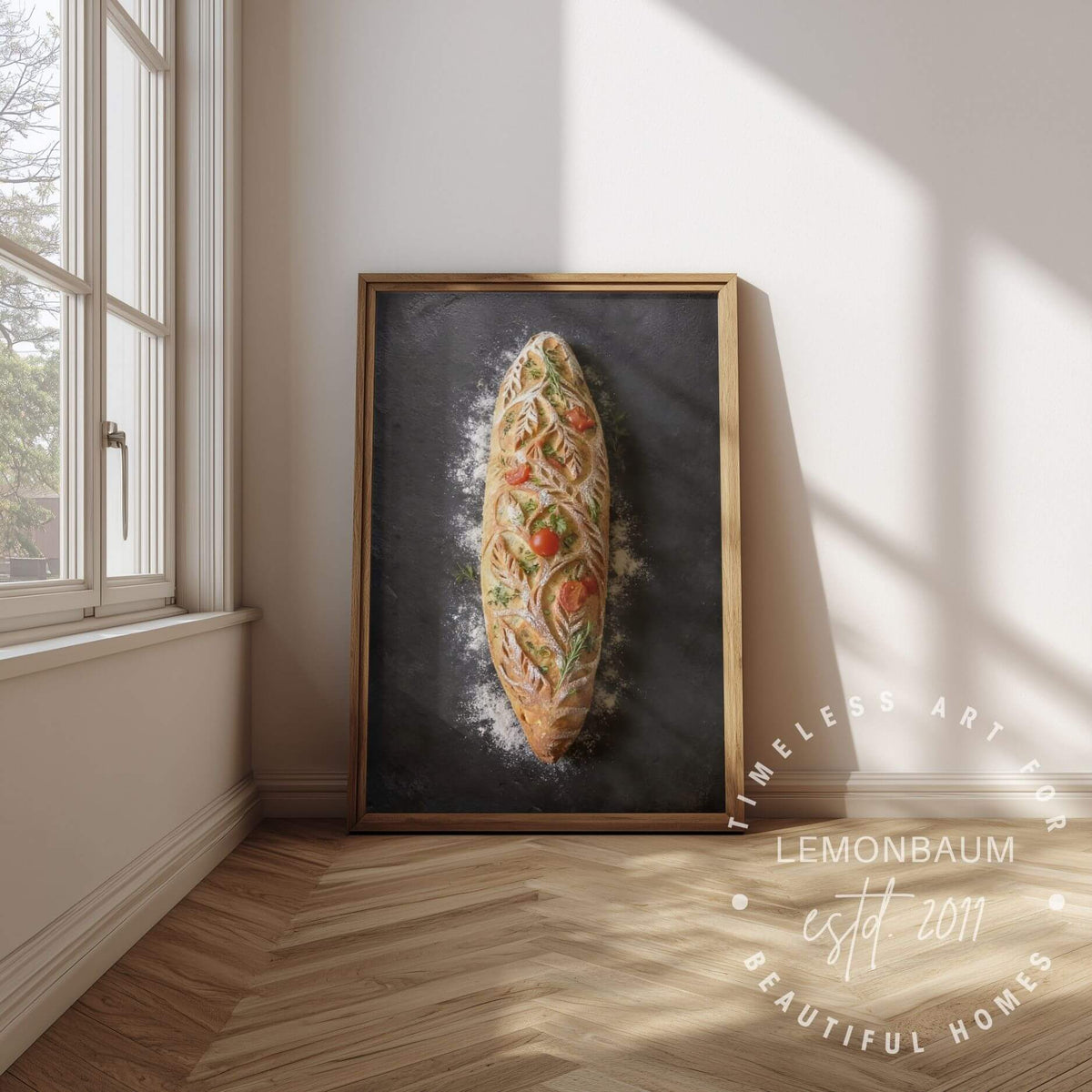 Botanical Baguette Poster | Artisan Bread & Bakery Wall Art