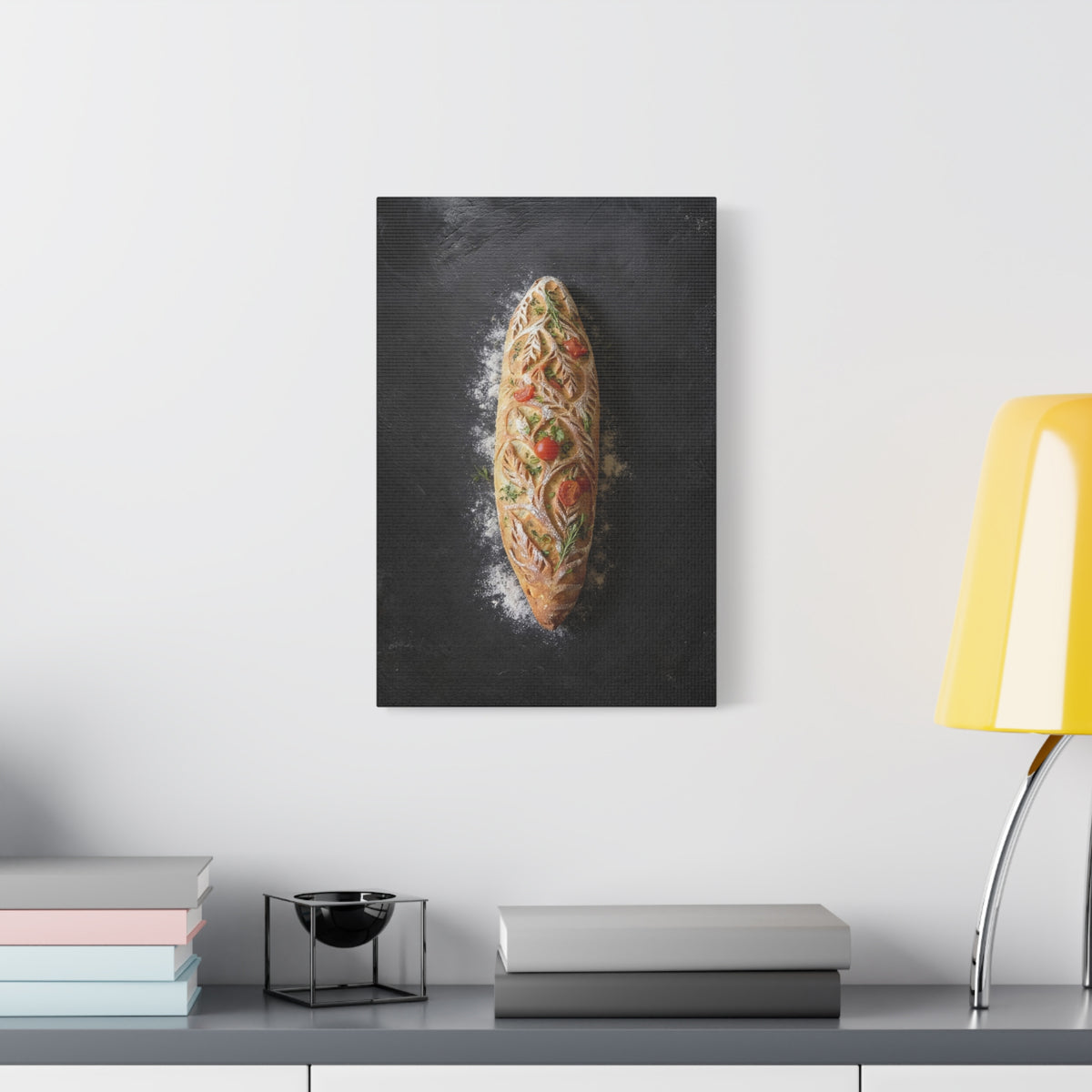 Botanical Baguette Canvas | Artisan Bread & Bakery Wall Art