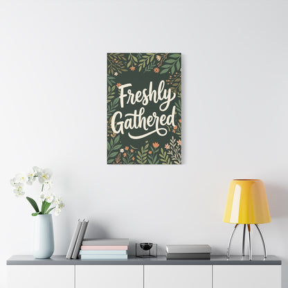 Copy of Copy of Copy of Vintage Art Nouveau Woman Canvas Print — Floral Portrait Matte Stretched Wall Art