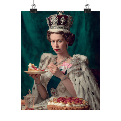 A Royal Slice Poster | Regal Vintage Cake & Kitchen Wall Art