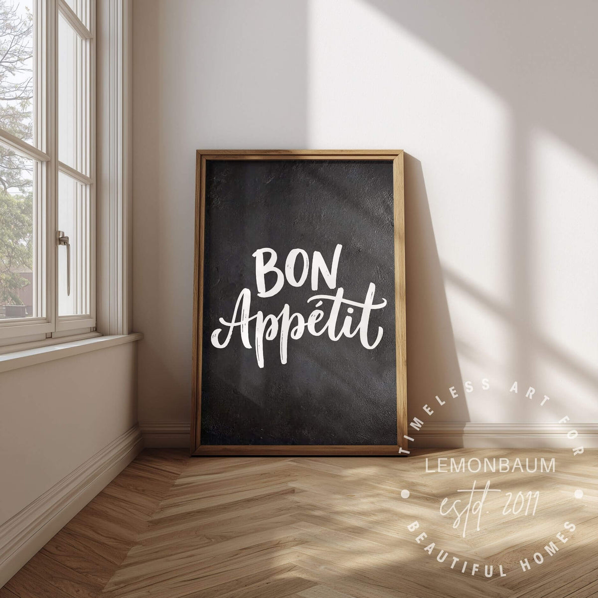 Bon Appétit Küchenposter – Französisches Essenszitat Wandkunst - Poster