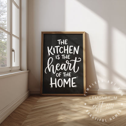 Die Küche ist das Herz des Hauses – Küchen-Wandkunst – Poster