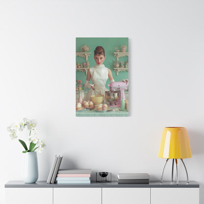 The Perfect Batch Canvas | Pastel Retro Kitchen & Baking Wall Art