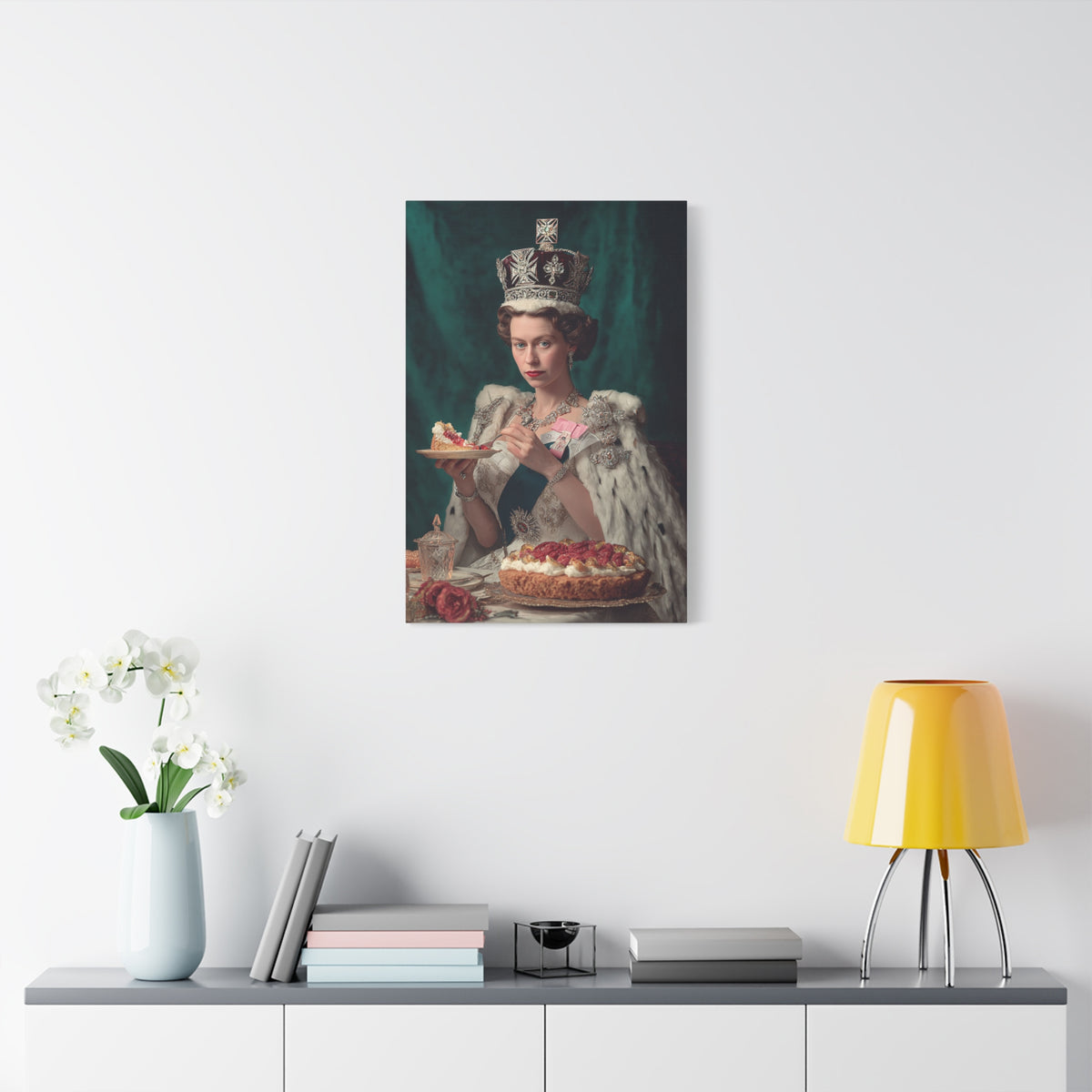 A Royal Slice Canvas | Regal Vintage Cake & Kitchen Wall Art