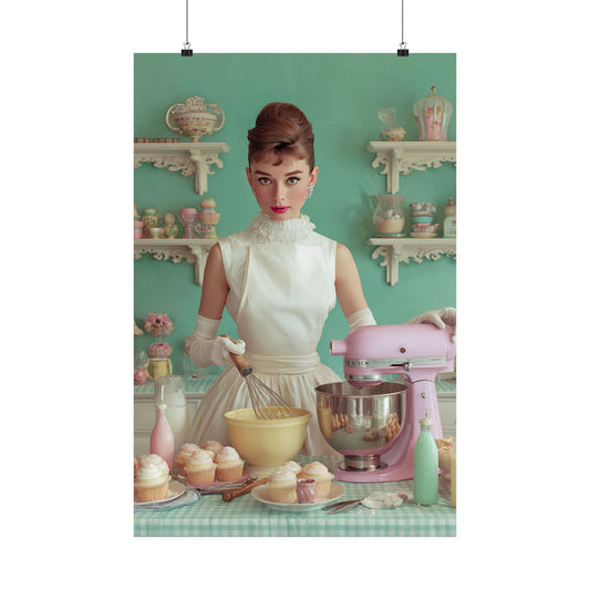 The Perfect Batch Poster | Pastel Retro Kitchen & Baking Wall Art