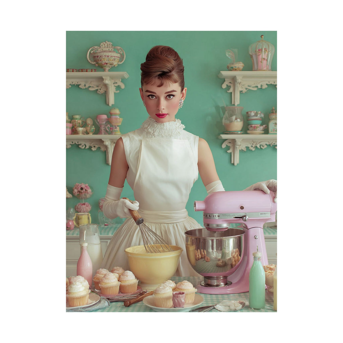 The Perfect Batch Poster | Pastel Retro Kitchen & Baking Wall Art