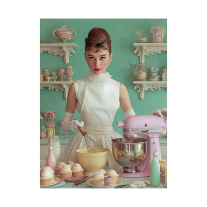 The Perfect Batch Poster | Pastel Retro Kitchen & Baking Wall Art
