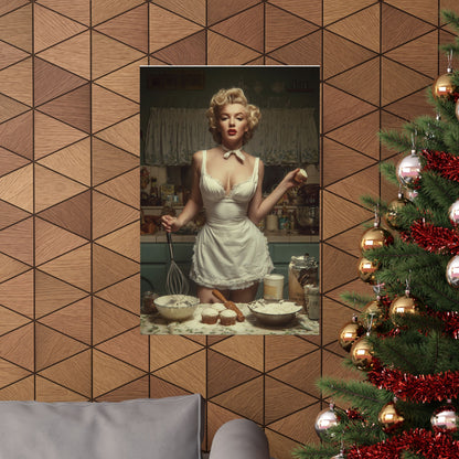 Cupcake Hour Poster | 1950s Retro Kitchen Wall Art & Baking Print