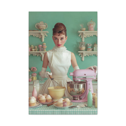The Perfect Batch Canvas | Pastel Retro Kitchen & Baking Wall Art
