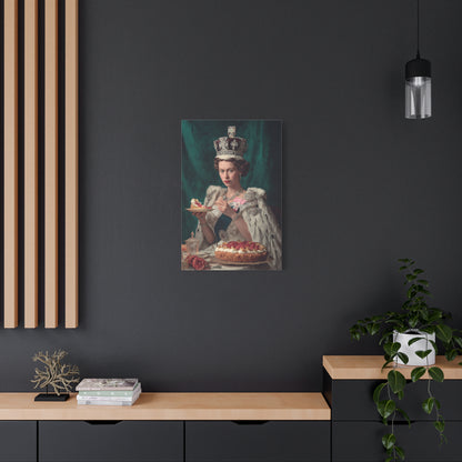 A Royal Slice Canvas | Regal Vintage Cake & Kitchen Wall Art