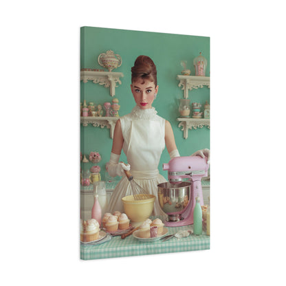 The Perfect Batch Canvas | Pastel Retro Kitchen & Baking Wall Art