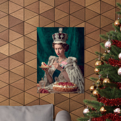 A Royal Slice Poster | Regal Vintage Cake & Kitchen Wall Art
