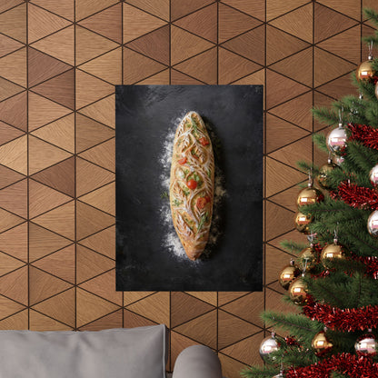 Botanical Baguette Poster | Artisan Bread & Bakery Wall Art