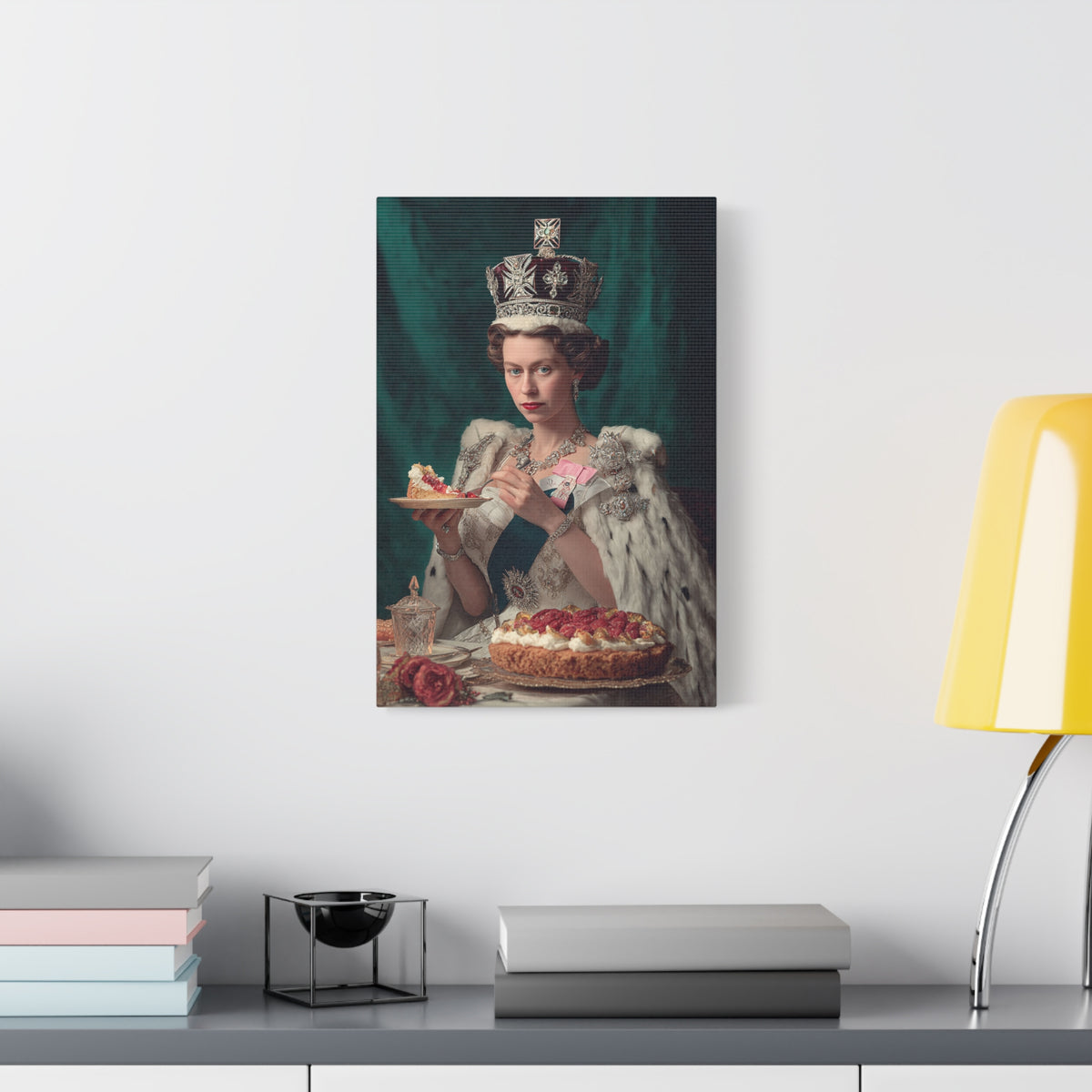 A Royal Slice Canvas | Regal Vintage Cake & Kitchen Wall Art
