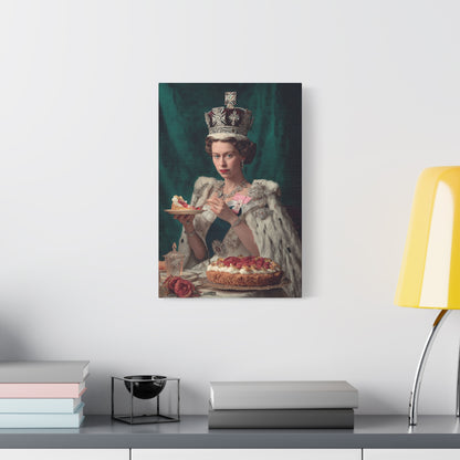 A Royal Slice Canvas | Regal Vintage Cake & Kitchen Wall Art