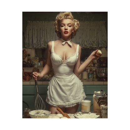 Cupcake Hour Poster | 1950s Retro Kitchen Wall Art & Baking Print