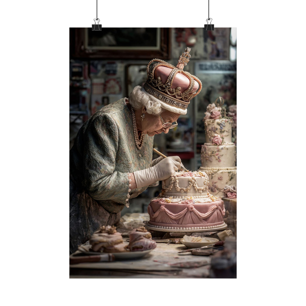 The Royal Cake Decorator Poster | Quirky Cake & Kitchen Wall Art