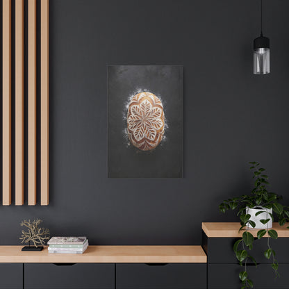 Copy of Copy of Vintage Art Nouveau Woman Canvas Print — Floral Portrait Matte Stretched Wall Art