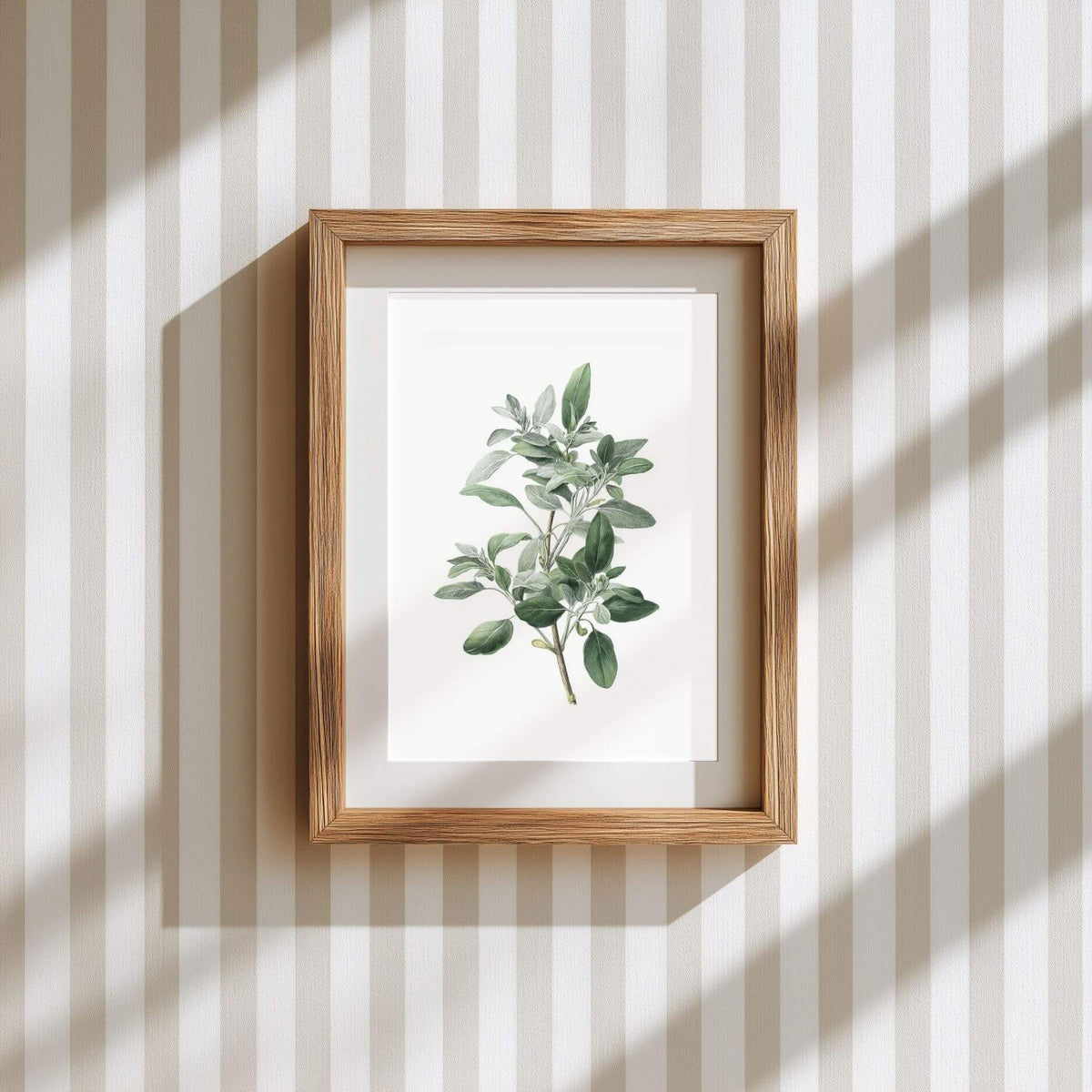 Silver Sage Wall Art | Kitchen Botanical Poster | Lemonbaum