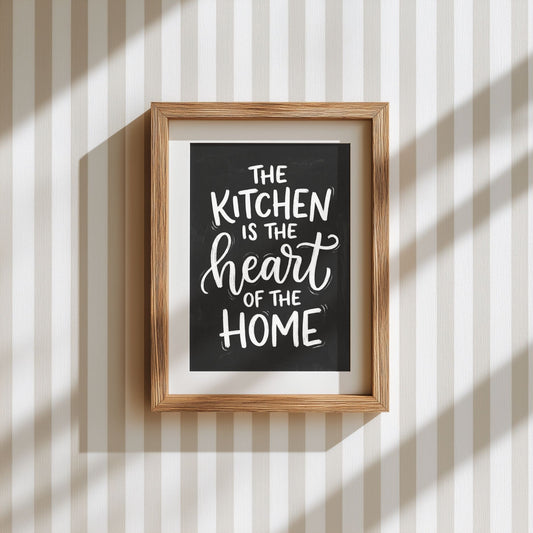 Die Küche ist das Herz des Hauses – Küchen-Wandkunst – Poster