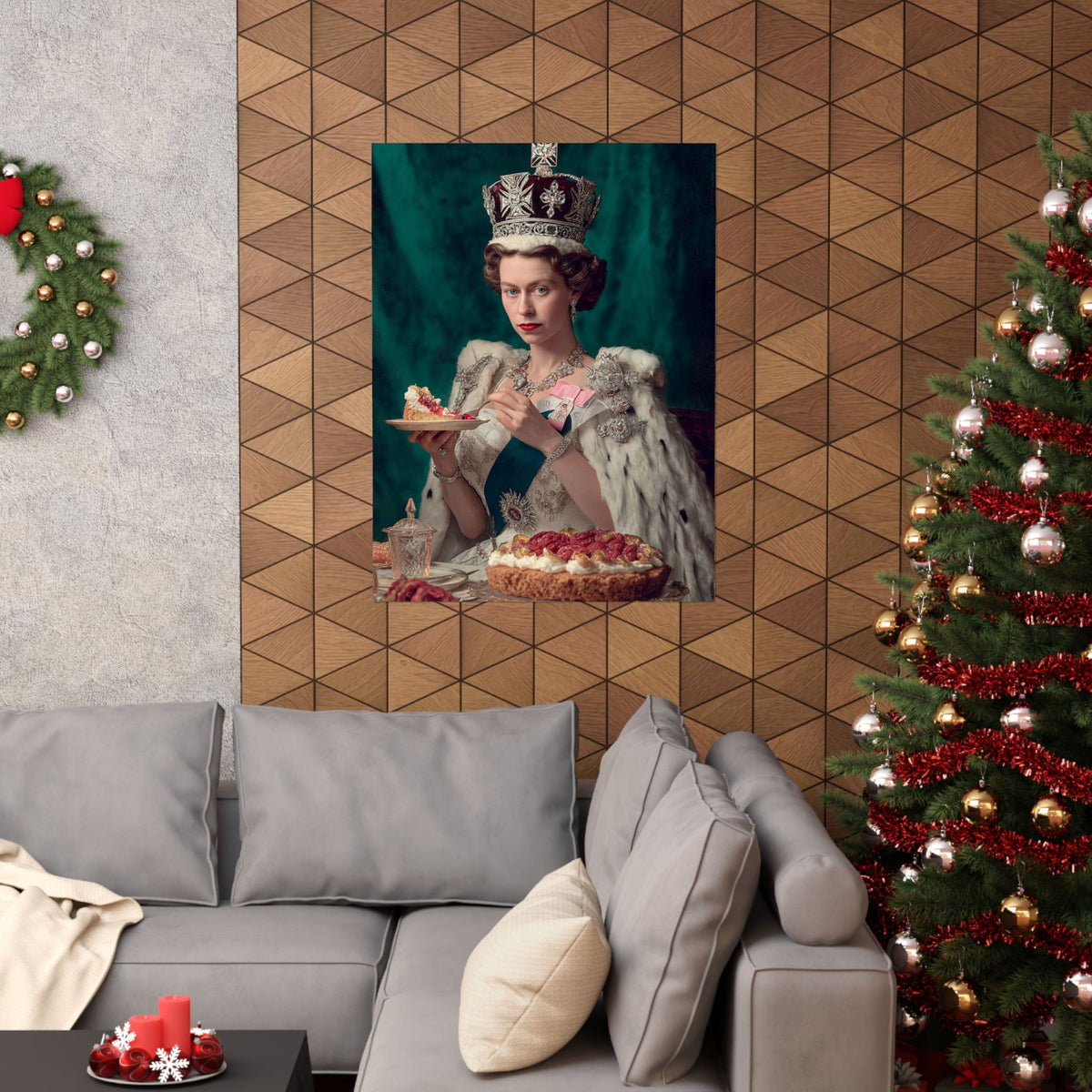 A Royal Slice Poster | Regal Vintage Cake & Kitchen Wall Art