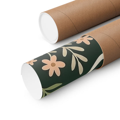 Copy of Copy of Copy of Modern Art Lady with Marigolds Matte Vertical Poster | Vintage Floral Portrait