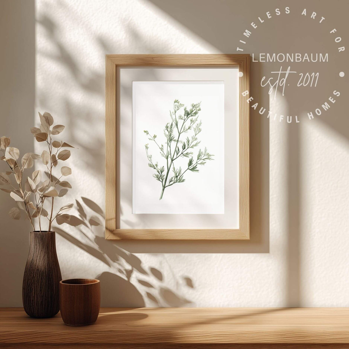 Wild Fennel Sprig Wall Art | Kitchen Botanical Poster | Lemonbaum