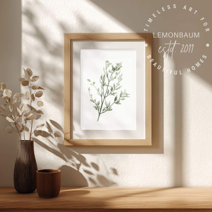 Wild Fennel Sprig Wall Art | Kitchen Botanical Poster | Lemonbaum