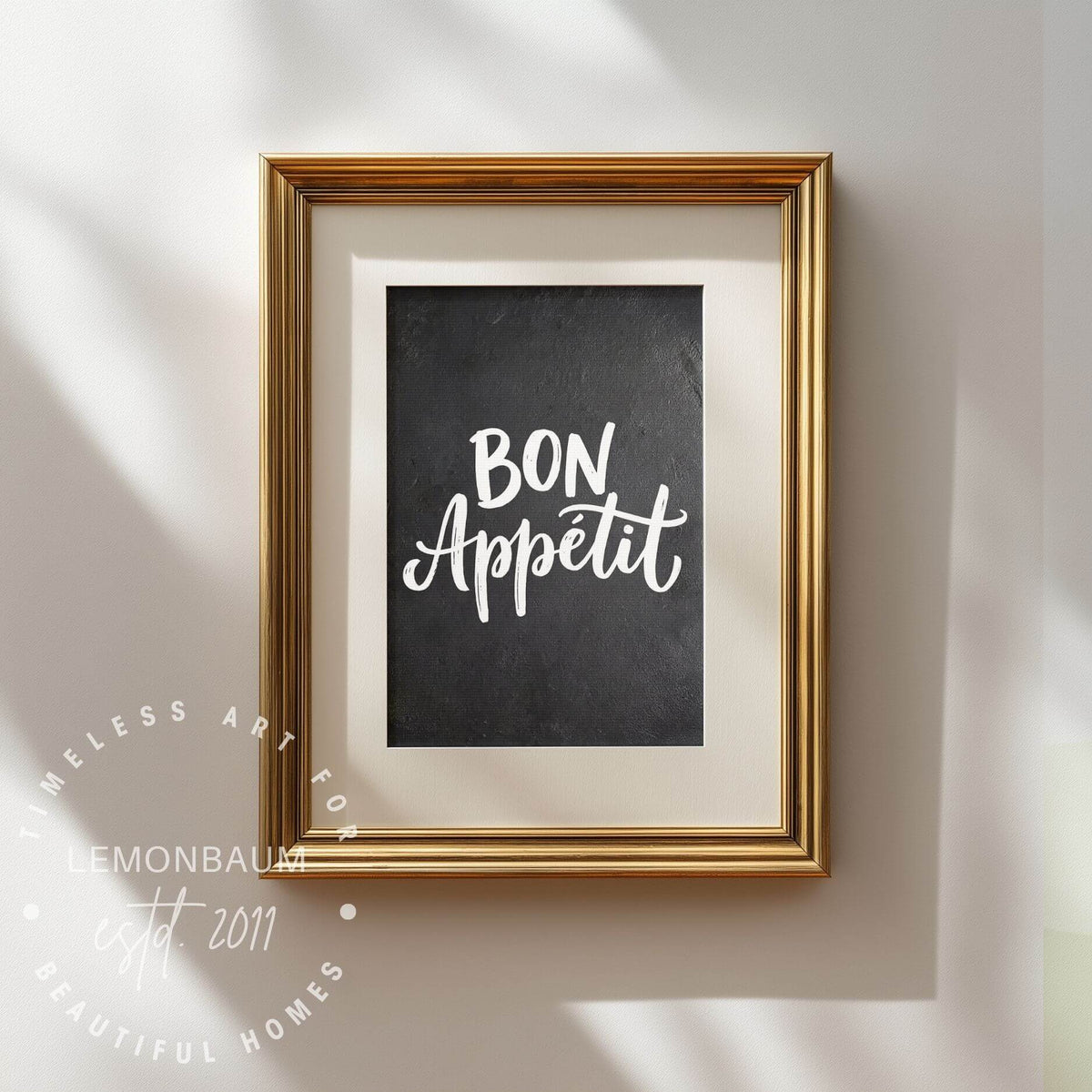 Bon Appétit Küchenposter – Französisches Essenszitat Wandkunst - Poster
